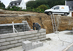 Réalisation des fondations à Lachaussee-du-Bois-d'Ecu